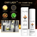 Spray para el crecimiento del cabello OMY LADY, antipérdida de cabello, esencial para el crecimiento rápido, previene el cabello dañado, adelgazamiento, reparación, tratamiento del cuero cabelludo, 60ml