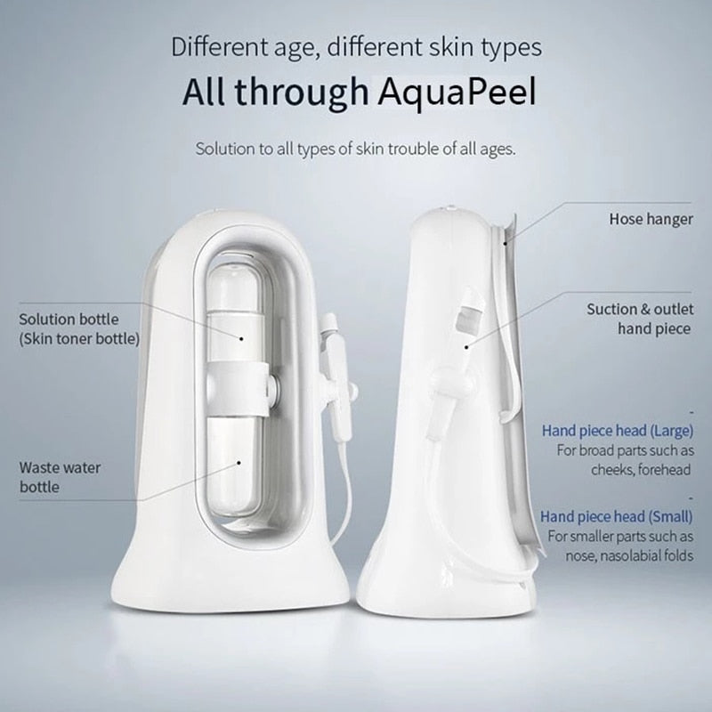 Saug-Mitesser-Reinigungs-Feuchtigkeitsspendendes Sauerstoffinjektionsinstrument für den Heimgebrauch Hydra Dermabrasion Aqua Peeling SPA Beauty Machine