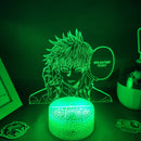 Anime Jujutsu Kaisen figura Inumaki Toge 3D LED Lava lámparas RGB luces de noche decoración de mesa de dormitorio cumpleaños Manga regalos para amigos