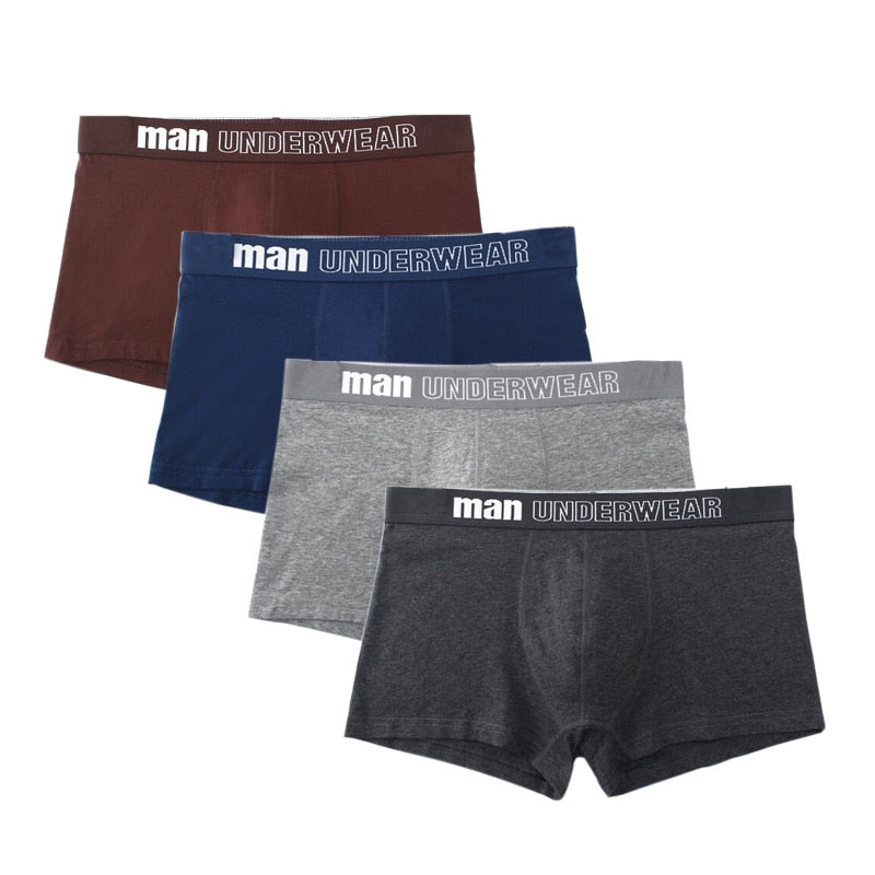 Männer Unterwäsche Boxer Baumwolle Mann Kurze Atmungsaktive Solide Herren Flexible Shorts Boxer Männliche Unterhose