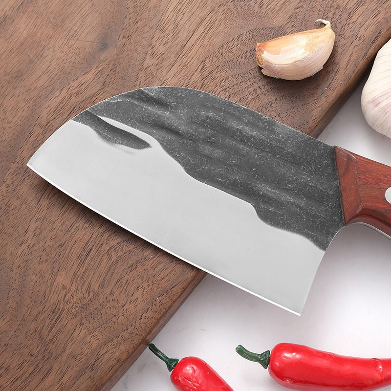 Mini cuchillo de cocina forjado a mano 5Cr15Mov, cuchillo de queso, cuchillo de carnicero, cuchillo rebanador, cuchillos para acampar al aire libre, cortador