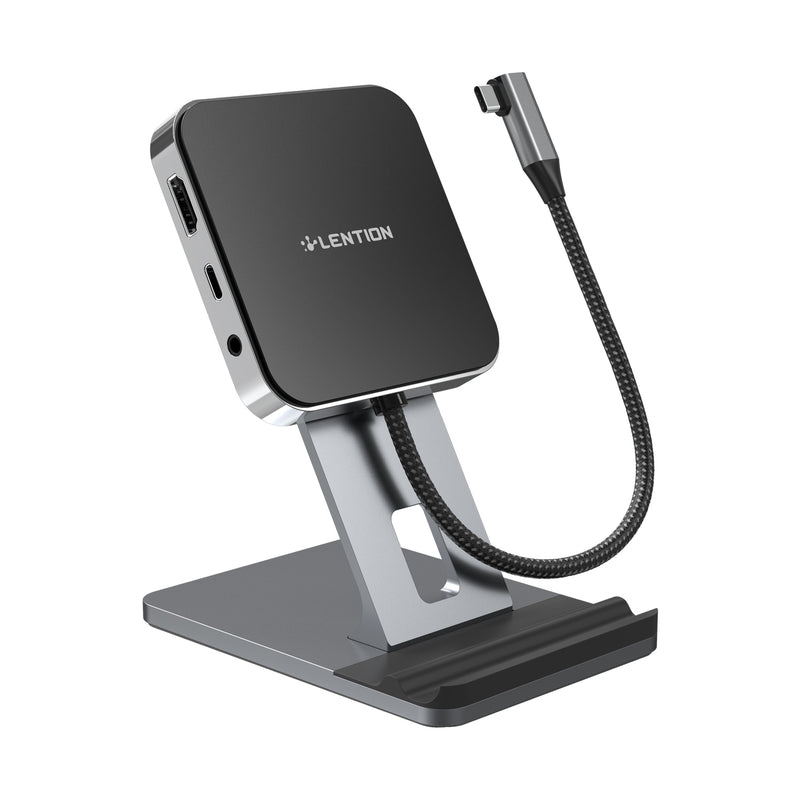 USB C Hub Docking Station Stand Adapter with4K HDMI 100W PD SD/TF Card Reader USB3.0 3.5mmHeadphone Jack iPad Pro Samsung Galaxy