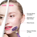 Masajeador de amatista para Estiramiento Facial, rodillo de piedra de Jade, piedra de cristal Natural, herramienta para adelgazar la barbilla fina, belleza Facial, cuidado de la piel