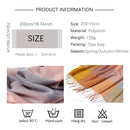 2022 Plaid Women Hijab Scarf Pashmina Lady Shawls Foulard Headband Tassel Cashmere-like Winter Scarves Warm Female Wraps Bandana