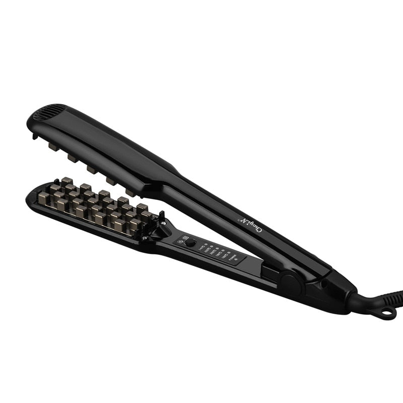 Hair Volumizing Iron 2 IN 1 Hair Straightener Curling Ceramic Crimper Corrugated Curler Flat Iron 3D Fluffy Hair Styling Tool 53