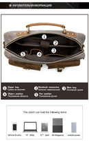 WESTAL Herren Aktentaschen Herrentasche Echtes Leder Business Office Taschen für Herren Laptoptasche Leder Aktentaschen Herren Anwaltstaschen