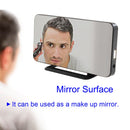 Mirror Digital Alarm Clock LED Electronic Temperature Wall Table Snooze Clocks USB Multifunction Watch Nightlight Home Office