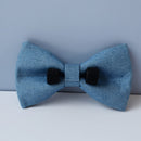 Collar de perro con lazo grabado gratis labrador bull bowknot pet collar correas ajustables hebilla accesorios bulldog francés Cowboy 01