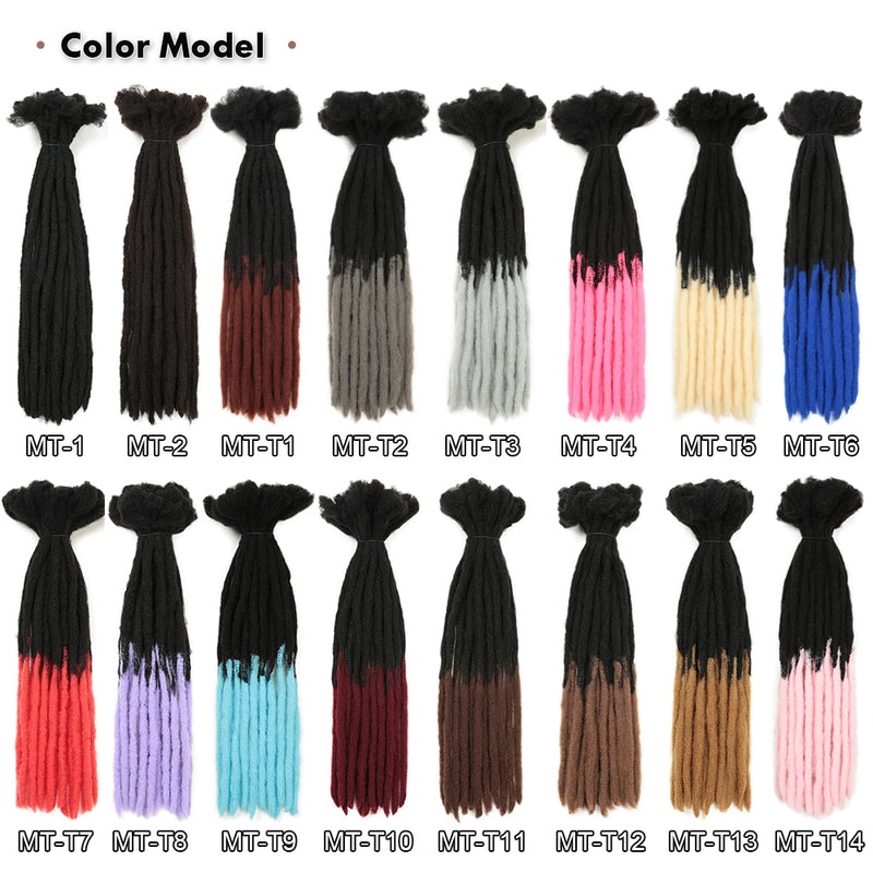 22 Inch Dreadlocks Crochet Braids Hair Synthetic Faux Locs For Men And Women Ombre Braiding Hair Extensions Hair Expo City