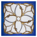 New Belt Chain 130cm Square Scarf Luxury Brand Scarves For Ladies Twill Silk Scarf Woman Kerchief Shawl Echarpe Tuaban