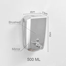 500/800/1000/1200 ml Soap Dispenser Wall Mount Black 304 Stainless Steel Soap Dispensers Leakproof Bathroom Soap Pump