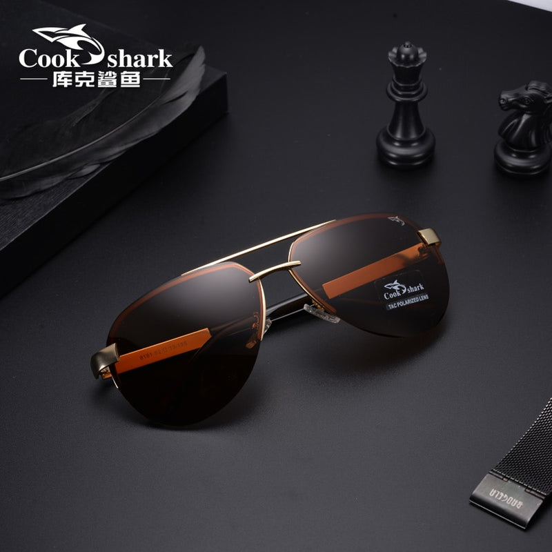 Cookshark gafas de sol hombre gafas de sol polarizadas conductor conductor hipster rana espejo