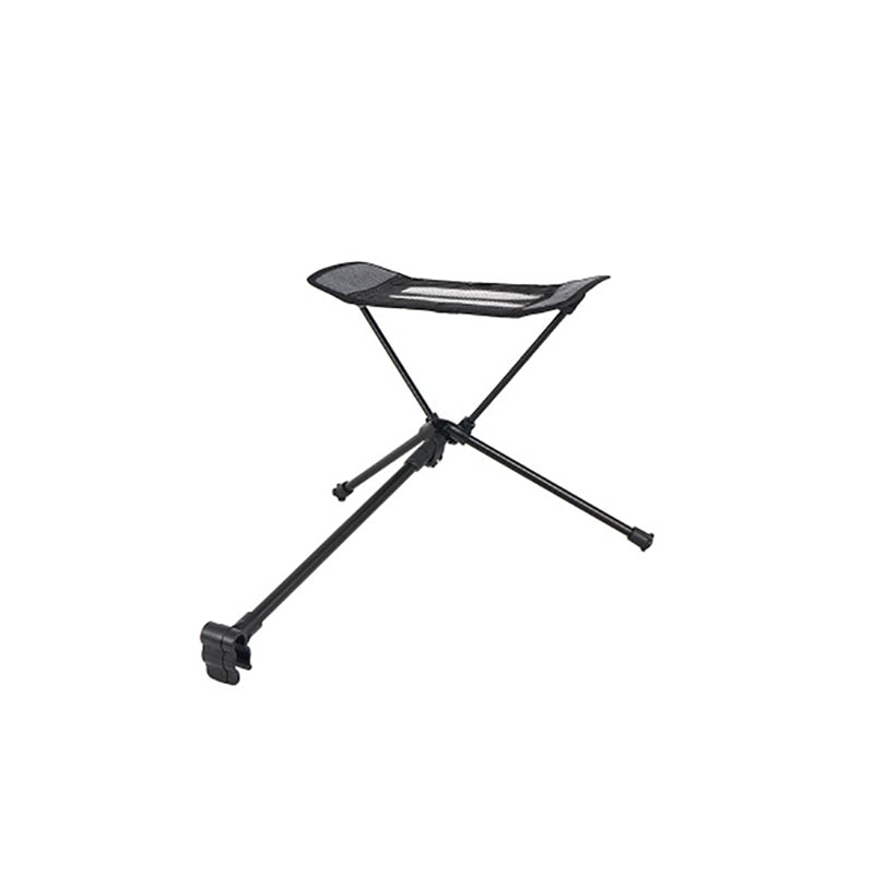 Taburete portátil plegable para acampar, silla de playa, pesca plegable, barbacoa al aire libre, silla de Camping, reposapiés reclinable