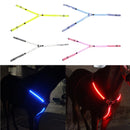 Hi Viz Horse LED Breastplate Collar Halter Head Harness Adjustable Reflective Equestrian Breastplate Collar Strap