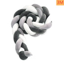 Parachoques de nudo para bebé de 1M/2M/3M/4M en la cama, almohada para recién nacido, cojín para cuna, parachoques para cuna, Tour De Lit Bebe Tresse