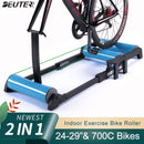 Rodillo para bicicleta de interior, entrenador para el hogar, rodillo para bicicleta de montaña y carretera, soporte para bicicleta estacionaria, ejercicio para entrenador de ciclismo de 24-29 "700C