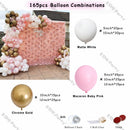 Doubled Dust Pink Boho Wedding Engagement Decoration Chrome Rose Gold Nude Balloons Garland Ballon Arch Global Birthday Decor
