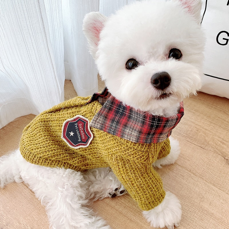 Gentle Dog Clothes Knitted Pets Dogs Clothing Chihuahua Puppy Pet Clothes for Small Medium Dog Coat Sweater Warm Ropa Para Perro