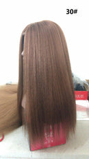 Lydia Afro Kinky Straight U Part Natural Black Color Hair Wig Heat Resistant Synthetic 16-22 Inch Daily Wigs For Women  Ladies