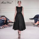 MoaaYina Modedesigner weibliches Kleid Sommer Damen Kleid ärmellos schnüren Party Plaid elegante Ballkleid Kleider