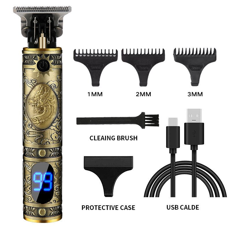 2021 USB T9 Haarschneidemaschine Professioneller elektrischer Haarschneider Friseur Rasierer Trimmer Bart 0mm Männer Haarschneidemaschine für Männer