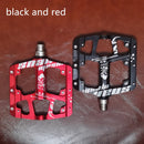 Nuevos pedales de bicicleta antideslizantes de 3 rodamientos sellados de aleación de aluminio CNC, pedales de bicicleta de montaña ultraligeros de pie plano, piezas de bicicleta MTB