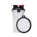 Portable 2 in 1 Pet Folding Water Bottle Food Container With Folding Silicone Pet Bowl Outdoor Travel Dog Cat Feeder Cup Bowl