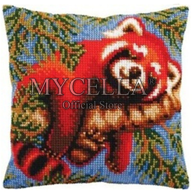 Animals Latch Hook Cushion Pillow Mat DIY Crafts Skull Pattern Cross Stitch Needlework set Crocheting Cushion embroidery pillow