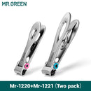 MR.GREEN Nail Clippers Stainless Steel Two Sizes Are Available Manicure Fingernail Cutter Thick Hard Toenail Scissors tools