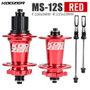 NEW Koozer XM490 PRO Hubs 4 Bearing MTB Mountain Bike Hub Rear 10*135mm QR100*15 12*142mm Thru 32 Holes Disc Brake Bicycle Hub