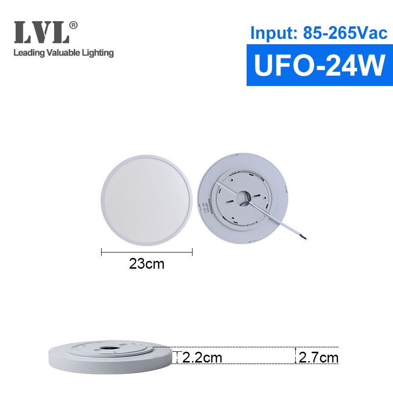 UFO Ceiling Lights Surface Mount Flat Ceiling Lamps AC110V 120V 220V Ultrathin Modern Led Ceiling Light For Living Room Bedroom