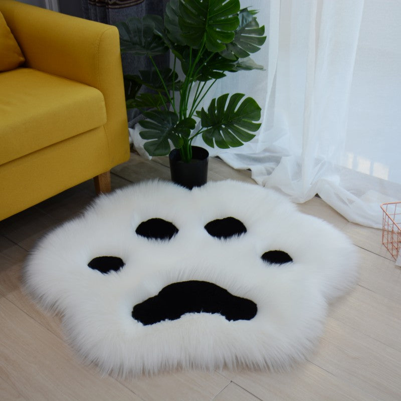 Cute Cat Paw Pattern Soft Plush Carpet Home Sofa Coffee Table Floor Mat Bedroom Bedside Decorative Carpe t Christmas gifts