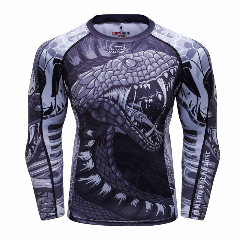MMA T shirt Mens Rashguard Jiu Jitsu Bjj T shirt Long Sleeve Fitness Muay Thai Boxing Sport Sweater Mma Rashguard Boxing Jersey