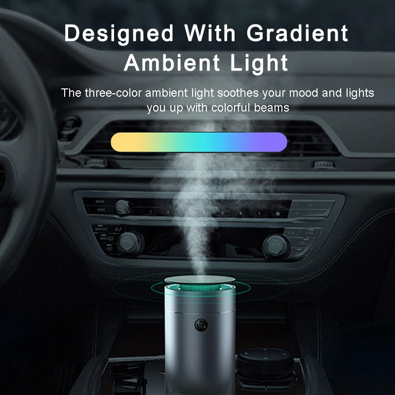 Baseus Auto Diffusor Luftbefeuchter Auto Luftreiniger Aromo Lufterfrischer mit LED Licht für Auto Aroma Aromatherapie Diffusor