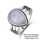 Natural Moonstone rings For Men Women&