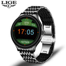 LIGE New Smart Watch Men smartwatch Sports Fitness Tracker Waterproof Full Circle Touch Screen Reloj Inteligente for Android IOS