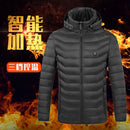 High Quality Heated Jackets Vest Down Cotton Mens Women Outdoor Coat USB Electric Heating Hooded Jackets Warm Winter ThermalCoat