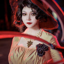 YOYOCOS Lady Dimitrescu Cosplay disfraz Chatelain Alcina Biohazard Comtesse Sexy Cosplay fiesta de Halloween señora vampiro collar