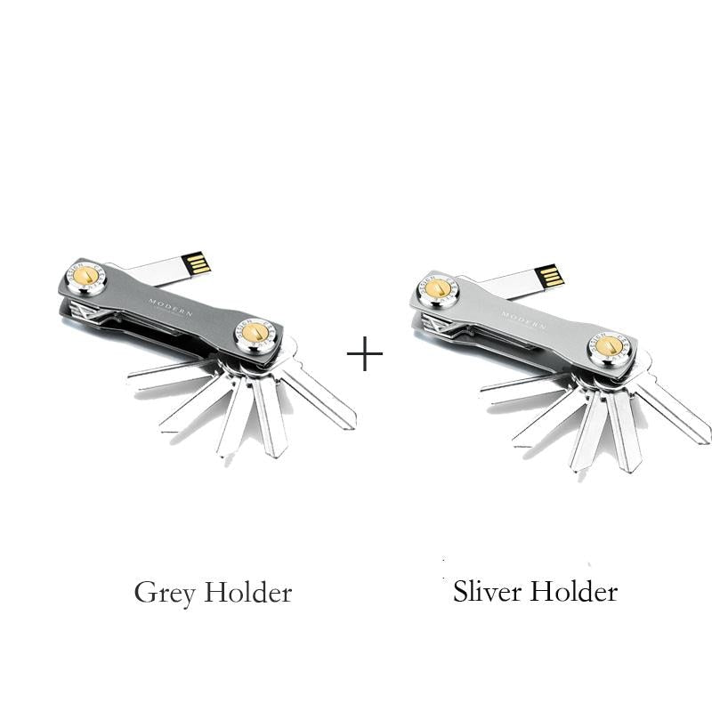 2022 Modern-Brand Aluminium Key Wallet DIY Schlüsselanhänger EDC Pocket Key Holder Key Organizer