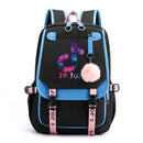 Mochila TikTok, mochilas escolares luminosas para adolescentes, niños y niñas, Mochila para ordenador portátil, Mochila Escolar de viaje de gran capacidad