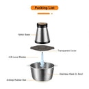 VOA 2 Speeds Electric Chopper Stainless Steel Meat Grinder Mincer Food Processor Slicer  2LCapacity Baby Supplement Machine