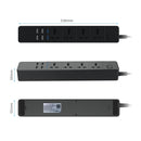 WIFI Smart Power Strip Universal funciona con Alexa Googlehome Multi Plug cuatro tomas 6AC Socket 4 USB Voice Contro UK/EU/US/AU