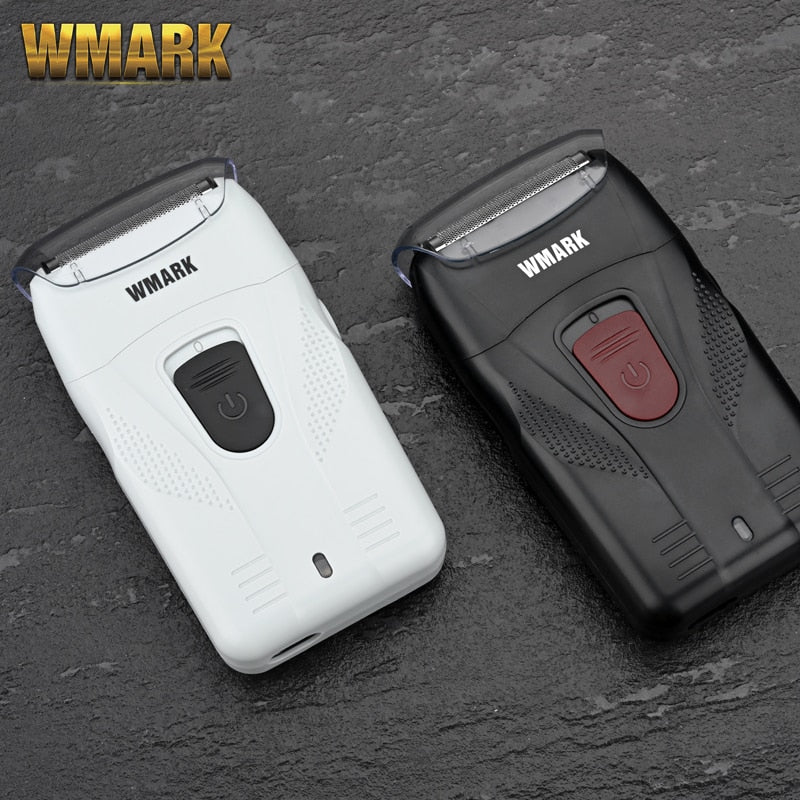 WMARK New NG-987 Barber Shaver Shaper Elektrorasierer Bart USB Elektrorasierer für Ölkopf Rasiermaschine Push White