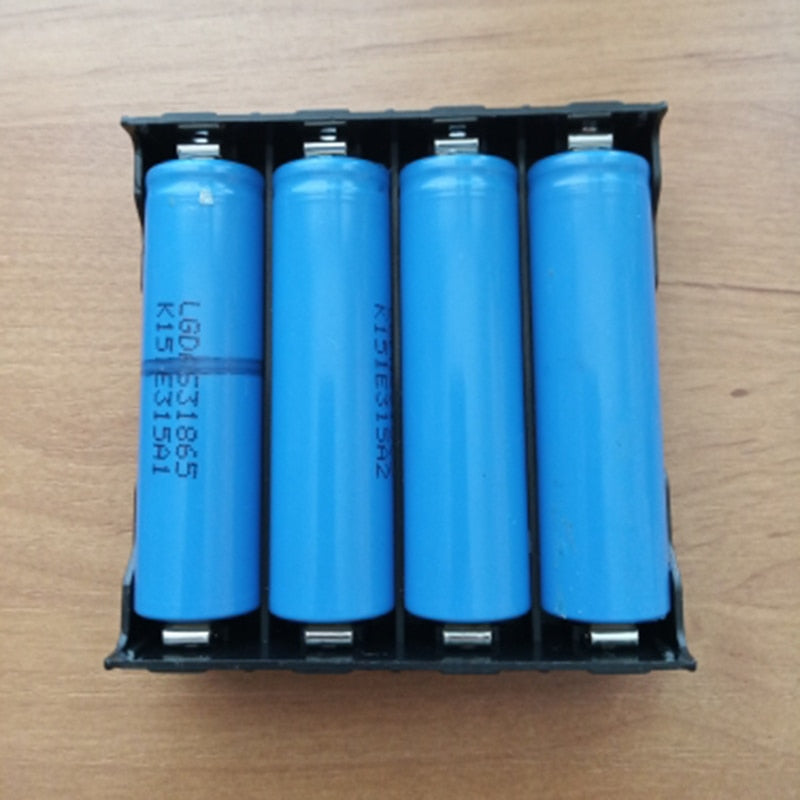 Neue DIY ABS 18650 Power Bank Cases 1X 2X 3X 4X 18650 Batteriehalter Aufbewahrungsbox Case 1 2 3 4 Slot Batterien Container Hard Pin