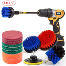 Electric drill brush Set Bathroom Surfaces Tub, Shower, Tile and Grout All Purpose Power Scrubber Cleaning Kit D30