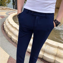 2022 New Men&#39;s Suit Pants Solid Color Casual Business Dress Pants Slim Dress Trousers Quality Men&#39;s Classic Groom Wedding Pants