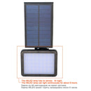 Solar Power Lamp 48 leds Solar Street Light For Outdoor Garden Wall Yard LED Security Lighting Adustable Lighting Angle 280lm
