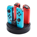 Accesorios portátiles para Nintendo Switch, cargador, interruptor de acoplamiento, estación Joycon, adaptador de CA, compatible con 4 cargadores Joy-con