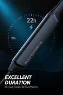 SoundPEATS Force Pro Bluetooth Auriculares inalámbricos CVC Micrófono incorporado Estéreo Supergraves en la oreja Auriculares deportivos magnéticos 22H Player