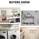 Laundry Room Washing Quotes And Signs Wall Sticker Decoration For Washing Room WC And Toliet Sticker Decor Accessories